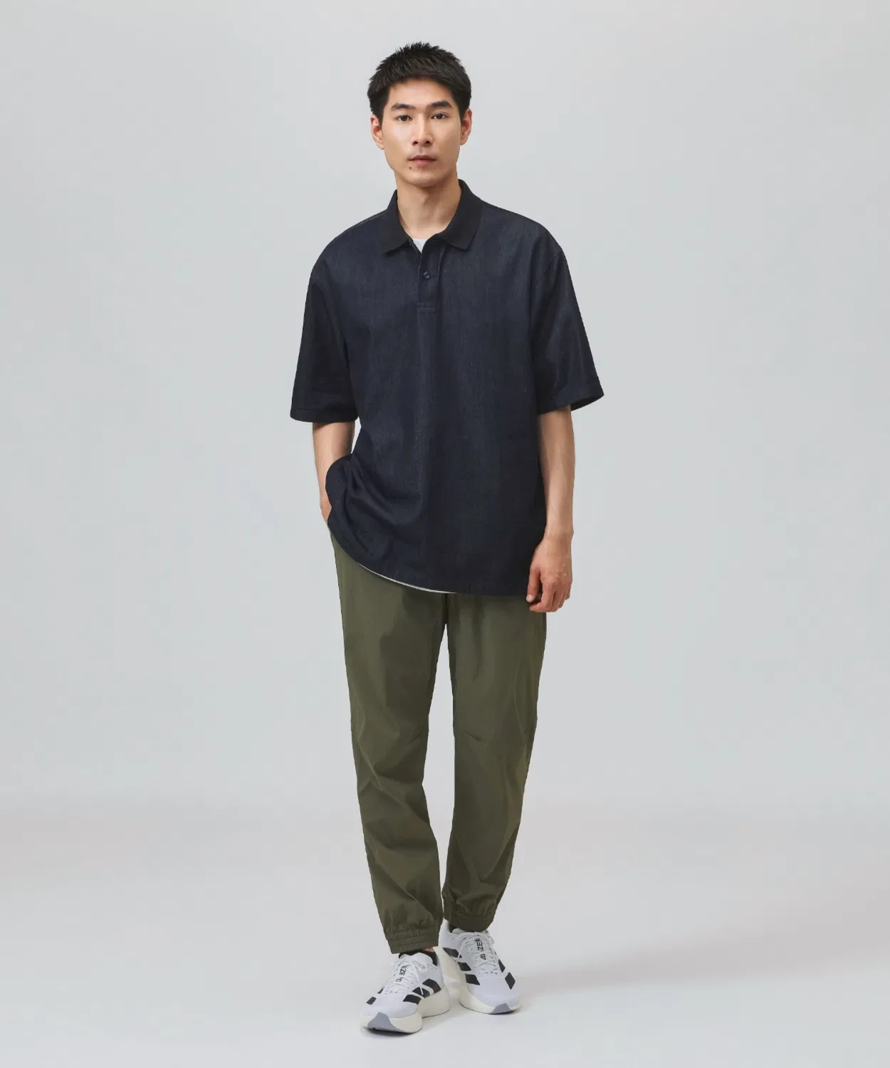 Мужские повседневные брюки с tapered кроем M COOL RE Commuter Adidas, Olive — фото 4
