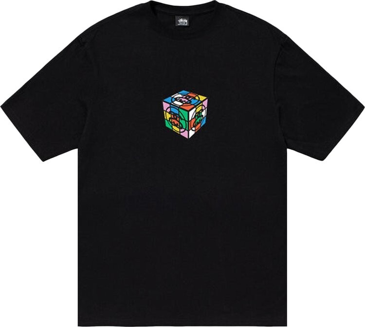 

Футболка Stussy Cube Tee 'Black', черный