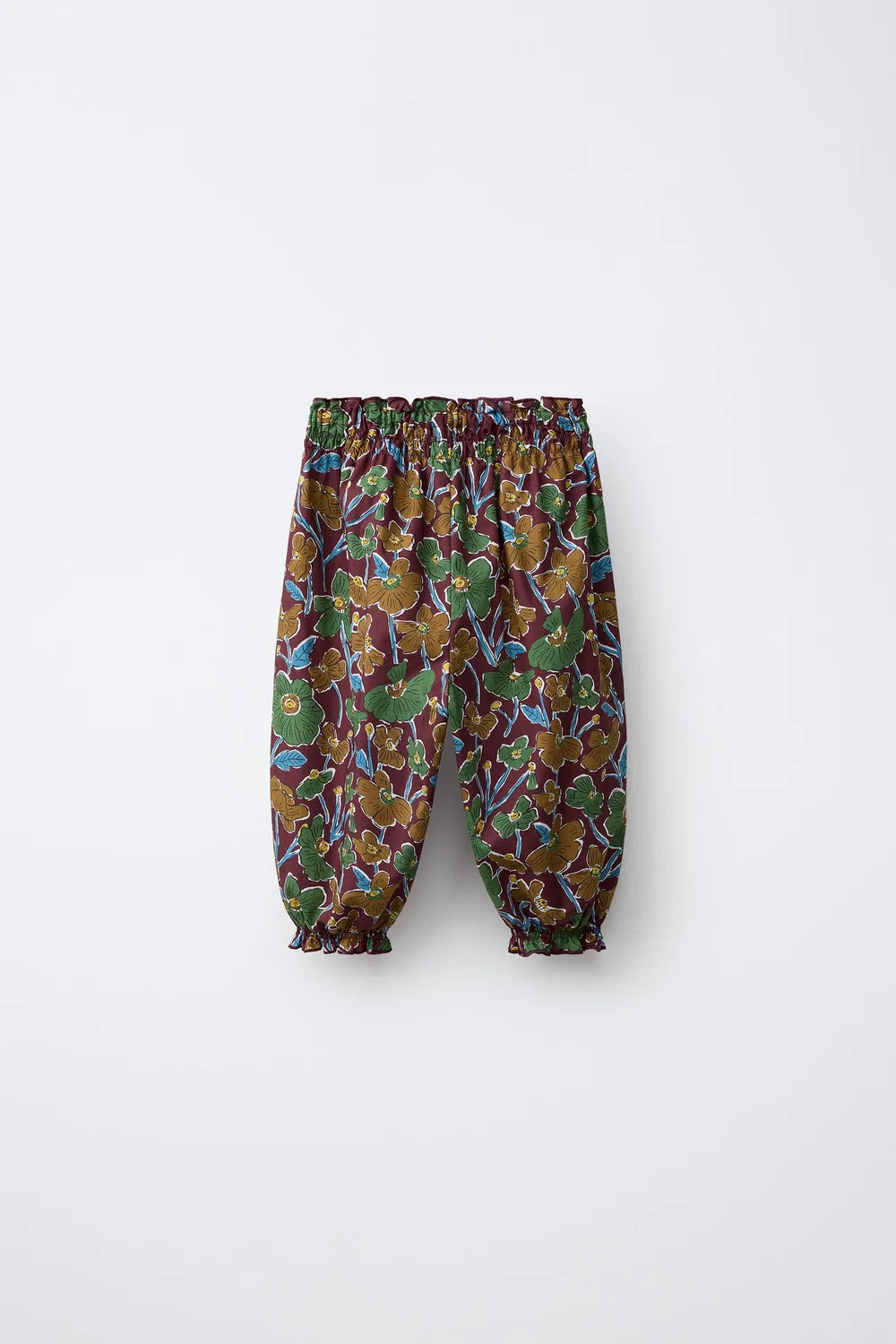 Свободные брюки с цветочным принтом, изготовленные из ткани Liberty. ZARA, Multicoloured — фото 2