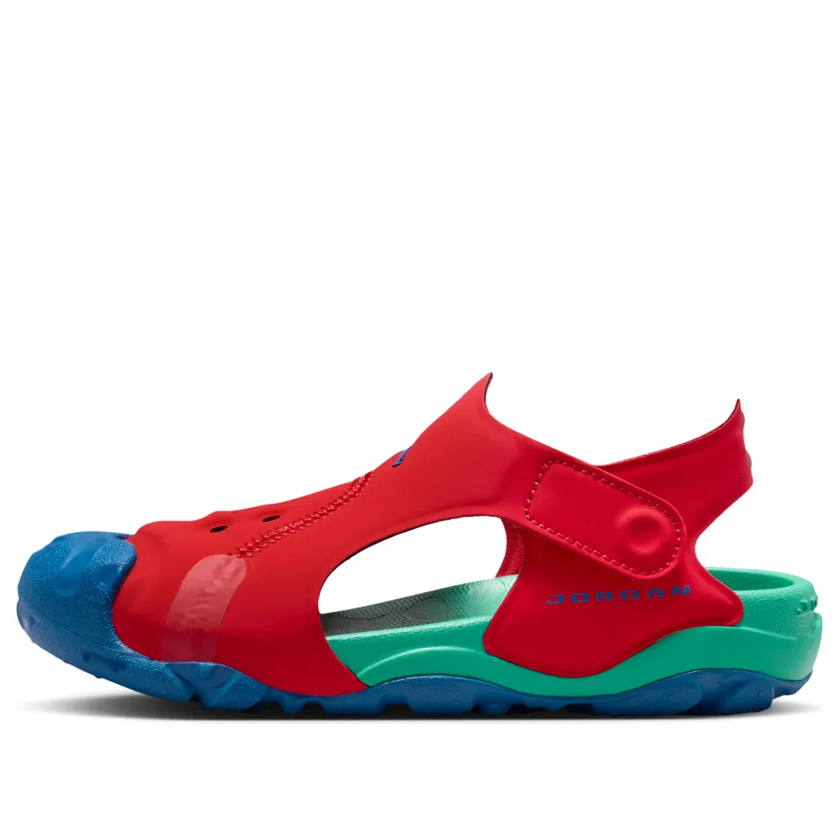Детские сандалии с резиновым верхом OTDR Sandals 'University Red Kinetic Green' Jordan, University Red/Kinetic Green