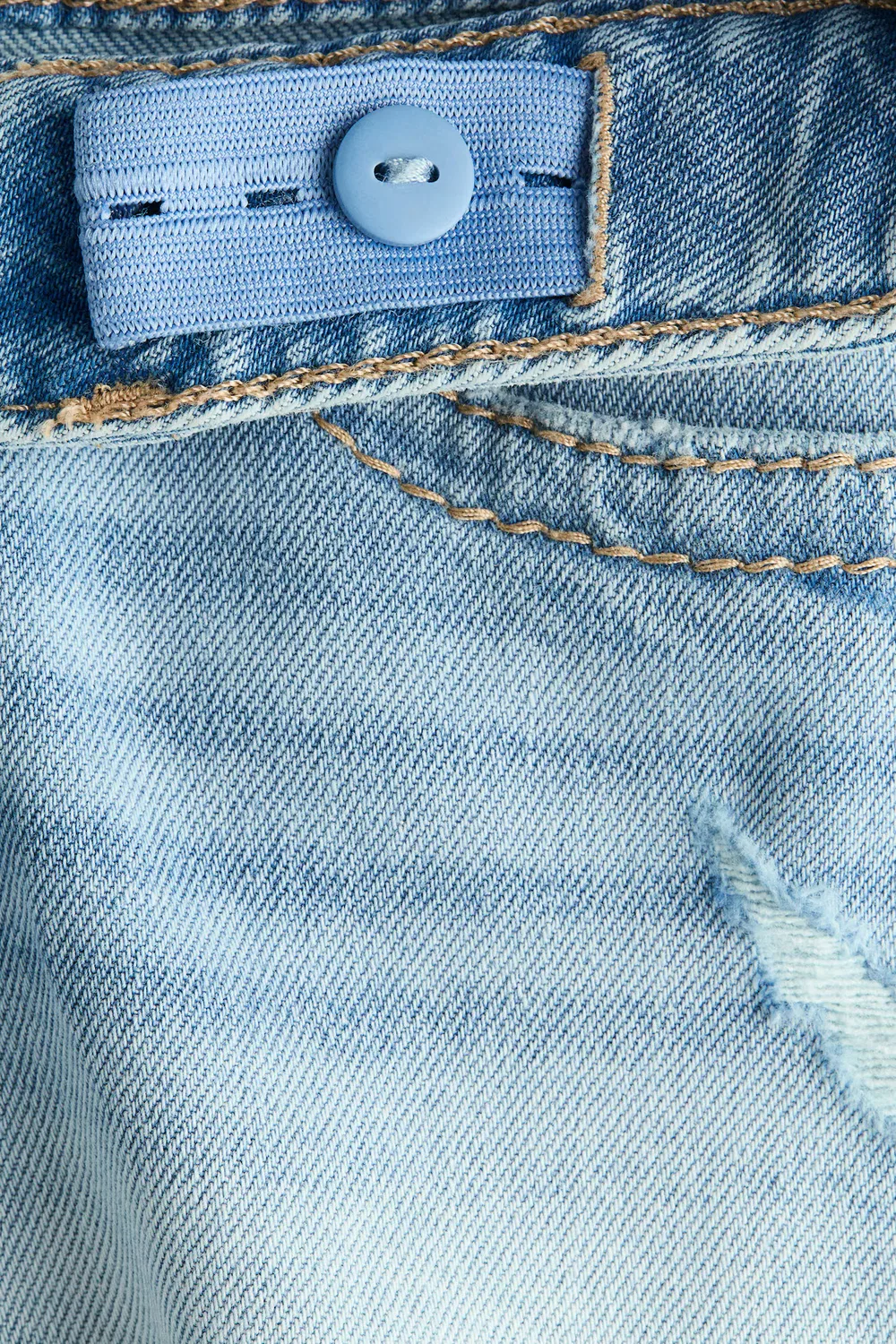 Джинсовые шорты H&M, Helles Denimblau — фото 4