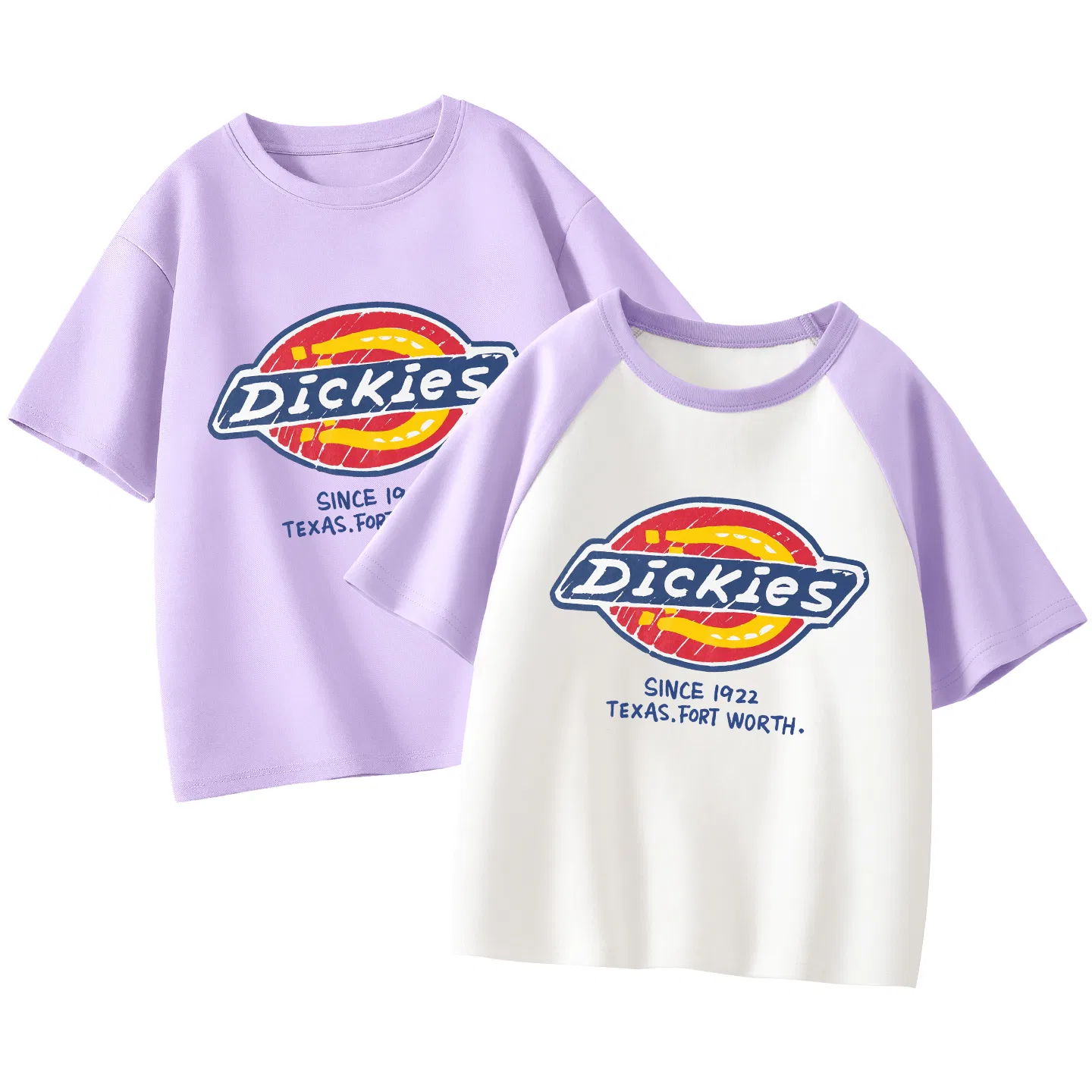 Детский комплект футболок с длинным рукавом Dickies, Stone Gray+Stone Brown Yellow — фото 3