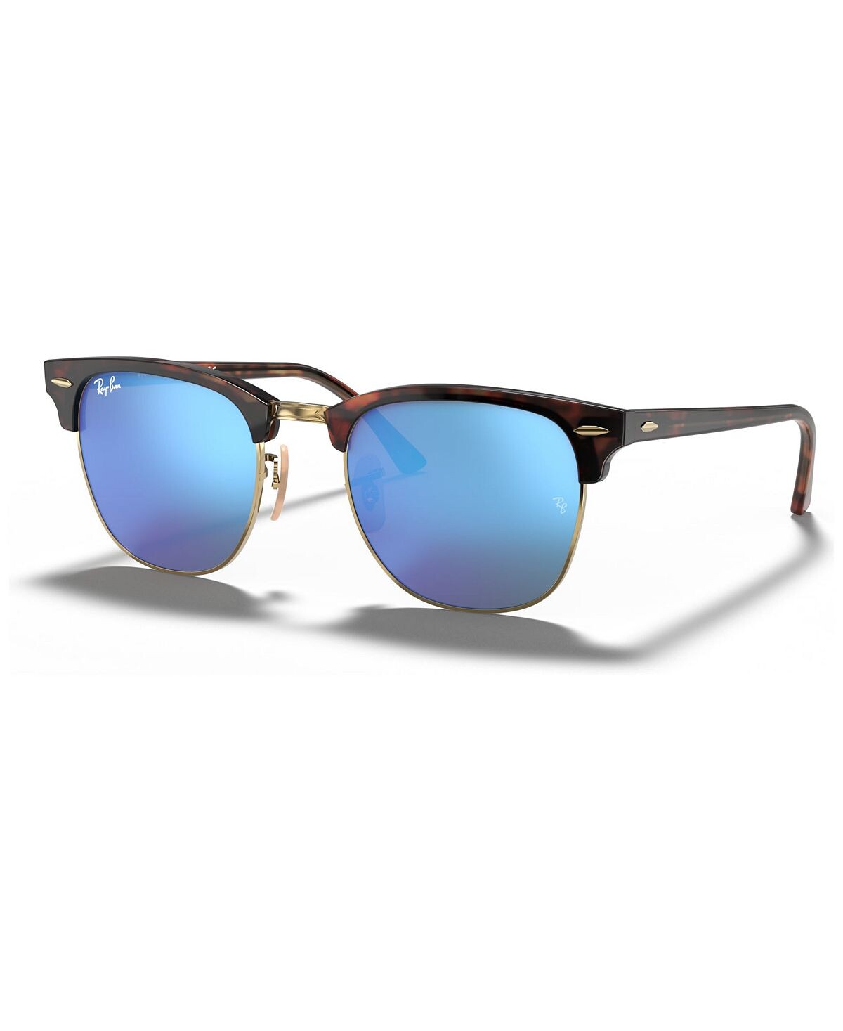 

Солнцезащитные очки унисекс, rb3016 51 clubmaster mineral flash lenses Ray-Ban, мульти