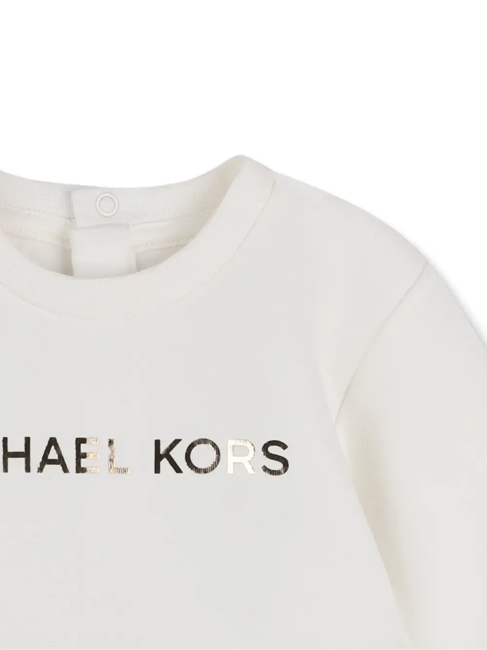 Расклешенное платье с логотипом Michael Kors Kids, бежевый — фото 3