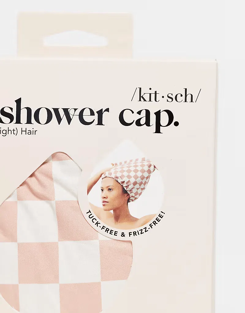 Шапочка для душа с атласной подкладкой Kitsch, терракотовый — фото 3