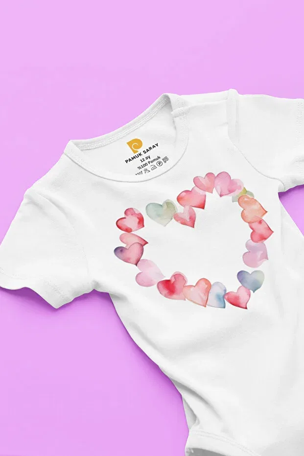 Детское боди для новорожденных с принтом Heart Liljoy, Heart