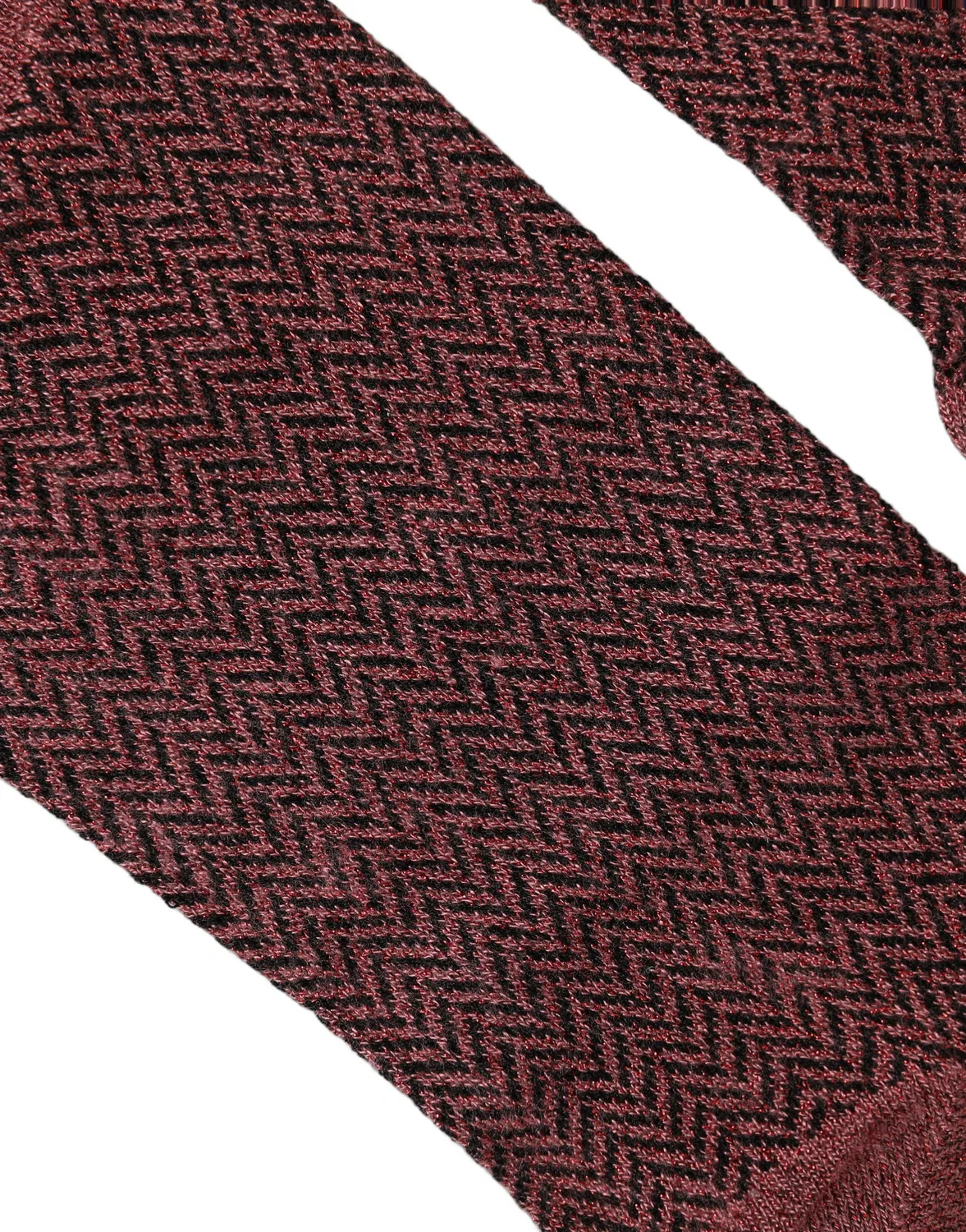 Мужские высокие носки с текстурой елочка Burgundy Viscose Over The Calf, Dolce & Gabbana, Burgundy — фото 3