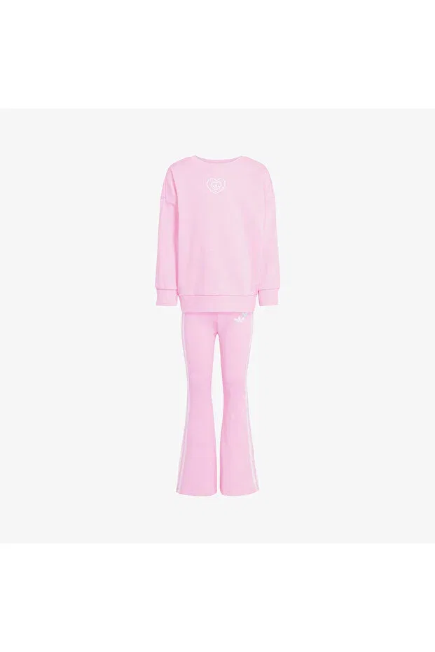 Детский спортивный комплект для девочек с принтом Disney Adidas, Pink — фото 3