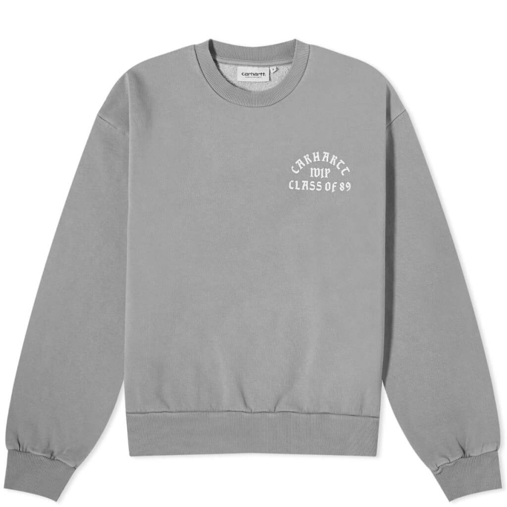 

Свитшот Carhartt Wip Class Of 89, серый/белый