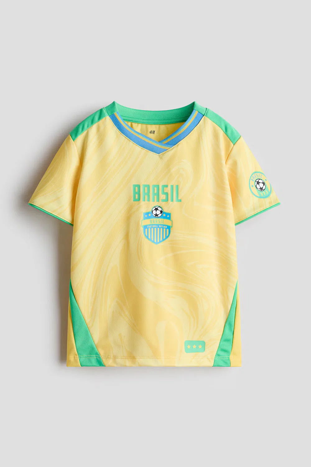 Футбольная майка с принтом H&M, Gelb/Brasil
