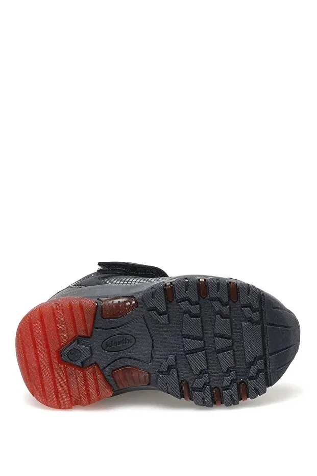 Детские ботинки для девочек на шнуровке Kinetix, Navy-Blue-Red-Silver — фото 4