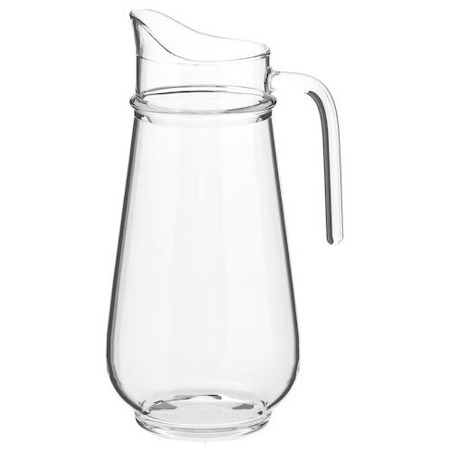 Кувшин для воды 1.7 л. Ikea, прозрачный