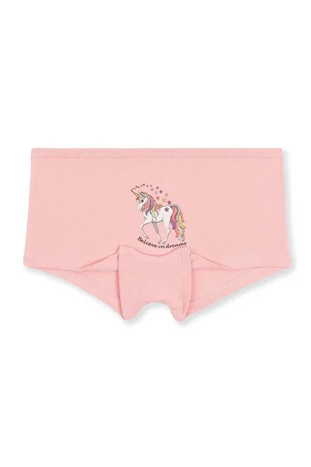 Детские боксеры для девочек хлопковые с принтом 3 Pack Baykar, Colored — фото 3