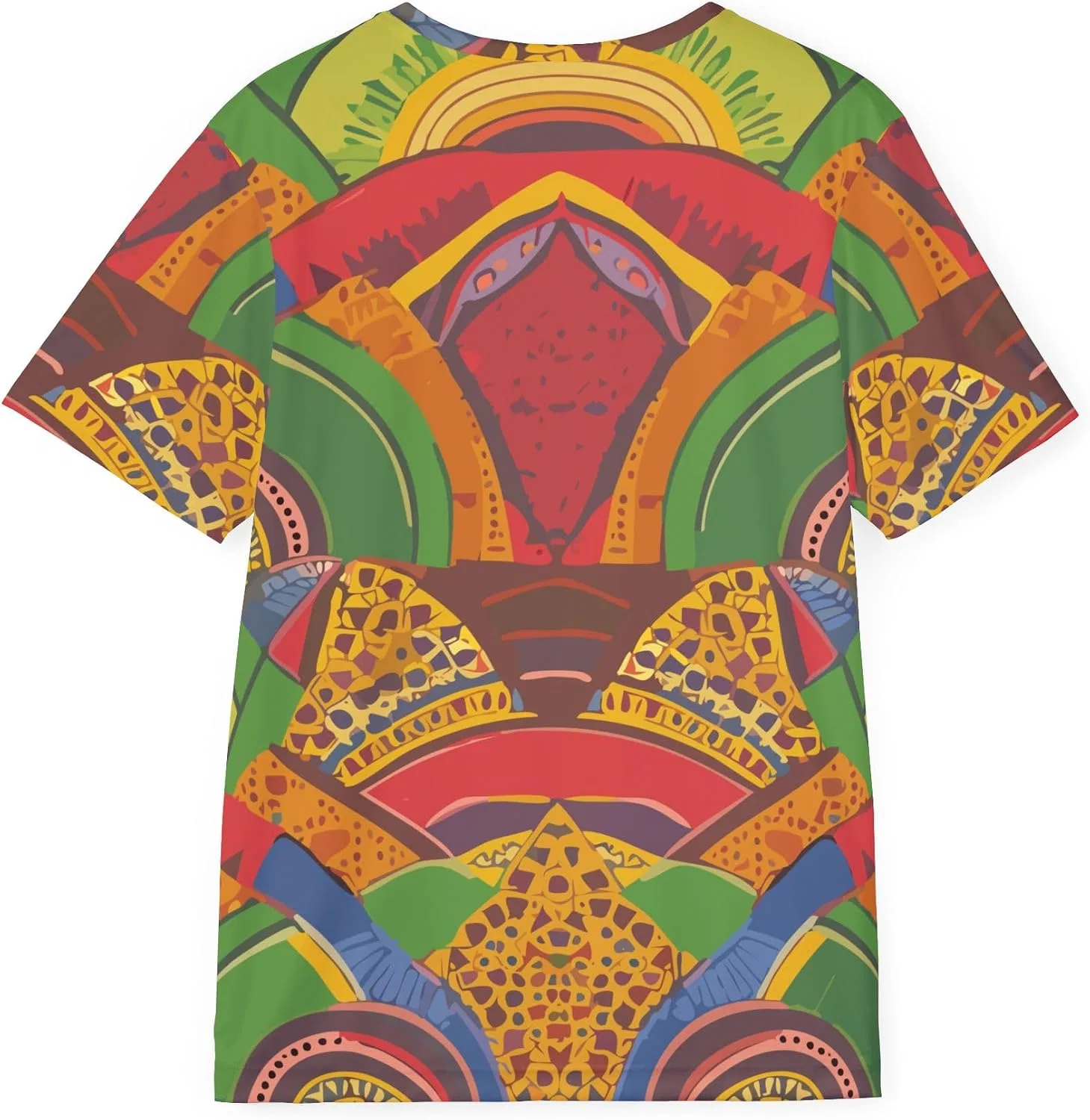 Унисекс футболка с принтом Africa Art Design, Multicolor — фото 2