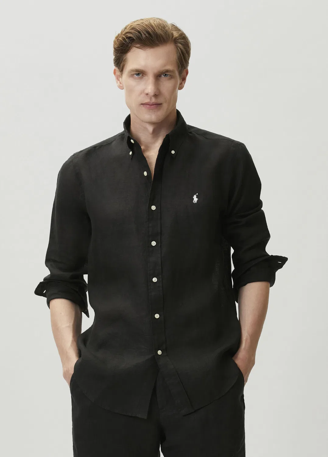 Рубашка Regular Fit Polo Ralph Lauren, black