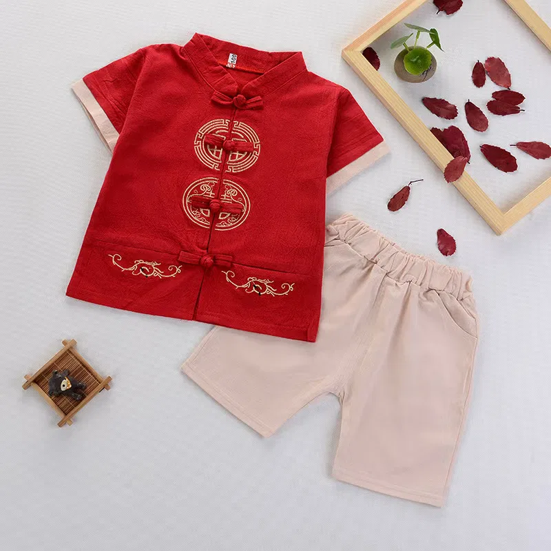Комплект ханьфу с принтом рыбки, модель Tang Suit, Texsenda — фото 4