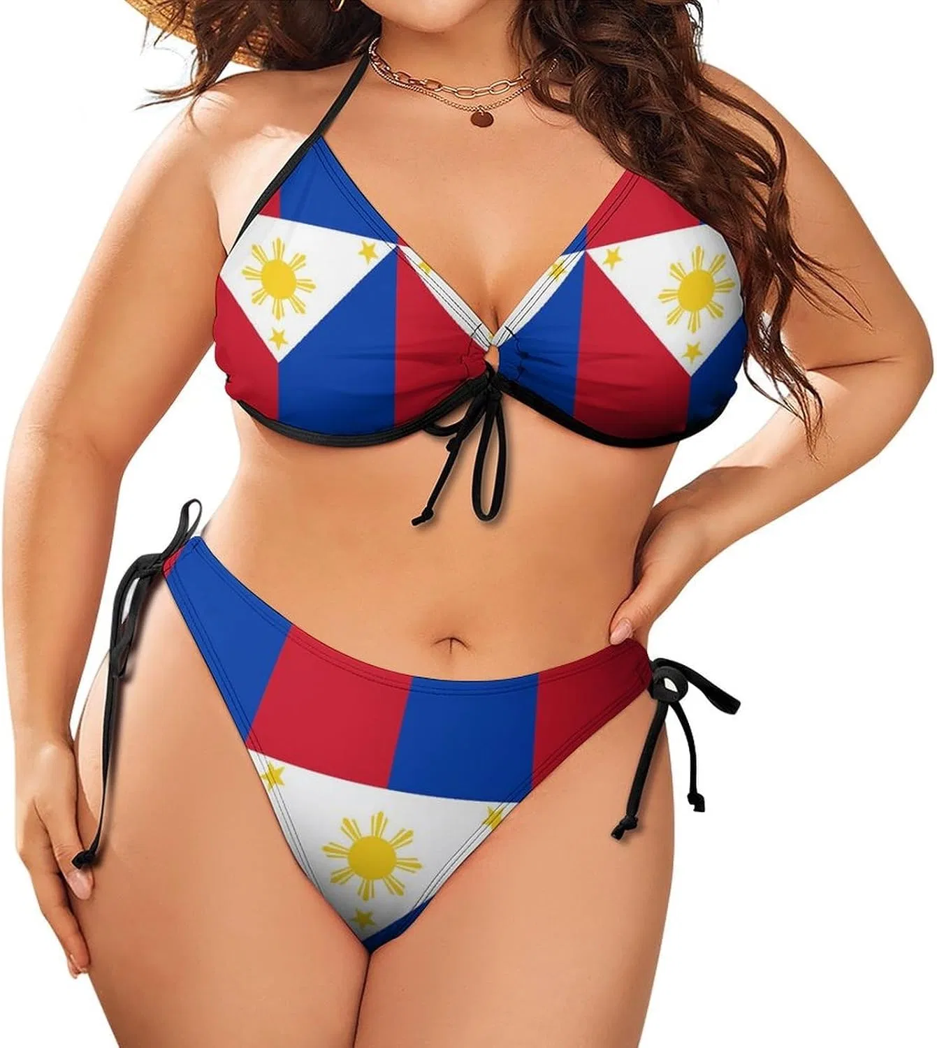 Женский бикини с принтом далматинца, Generic, Philippines Flag