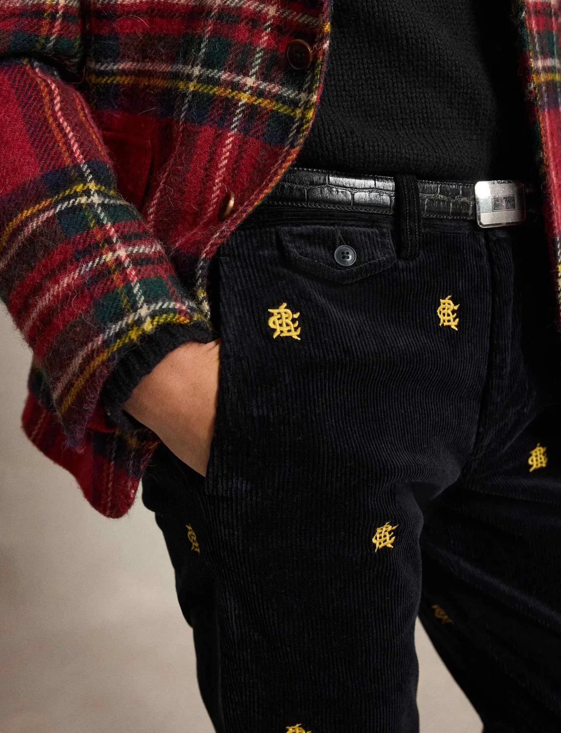 Чиносы Bedfort Polo Ralph Lauren, черный — фото 4