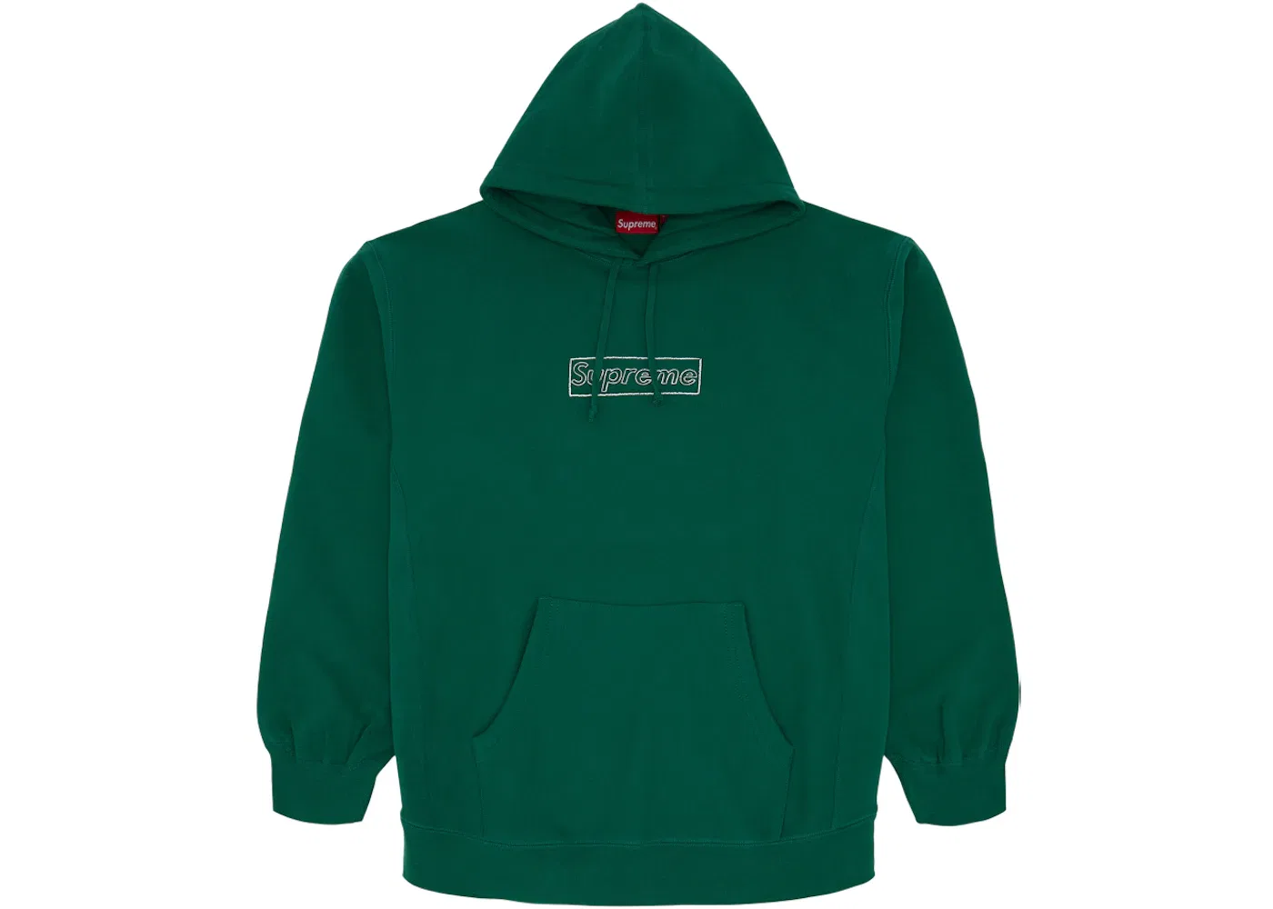 Мужской худи с принтом KAWS Chalk Logo Supreme, Light Pine