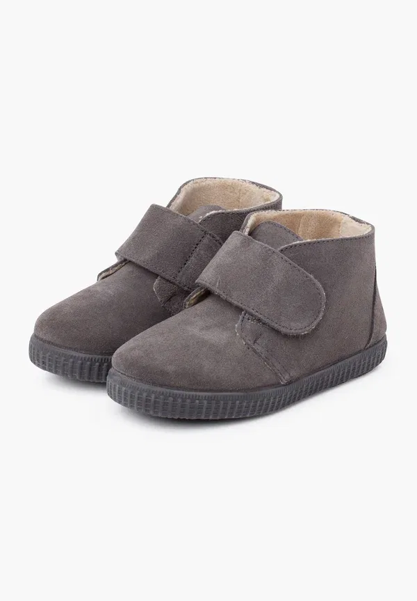 Ботинки кожаные Tira ancha adherente - baby shoes Pisamonas, серый — фото 2