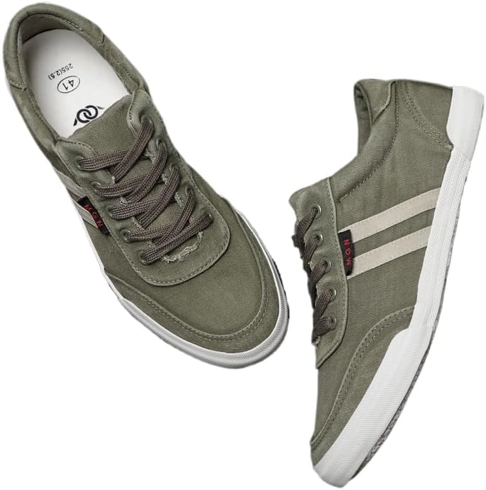 

Мужские дышащие кеды из канваса для тенниса и скейтбординга, повседневные кроссовки на шнуровке Waolsu, зеленый