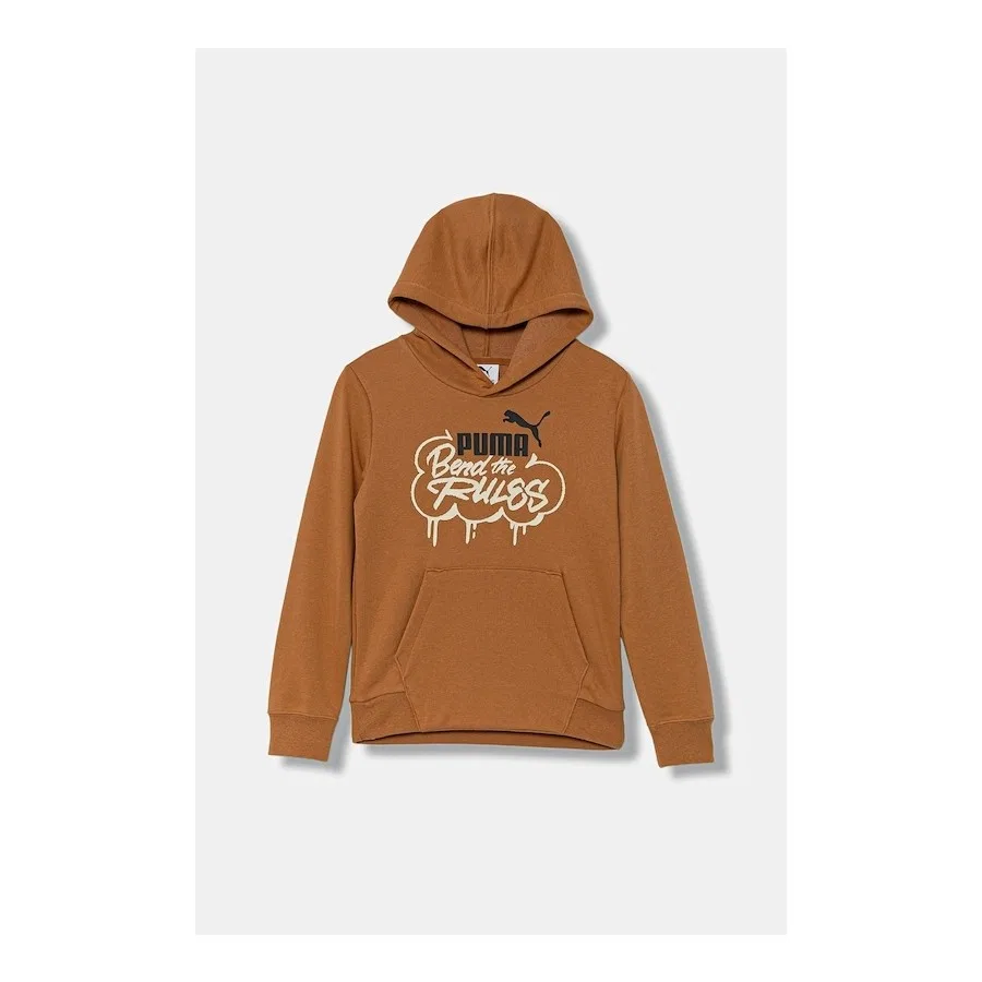 Детский свитшот с капюшоном и графикой MID90S Puma, Оранжевый