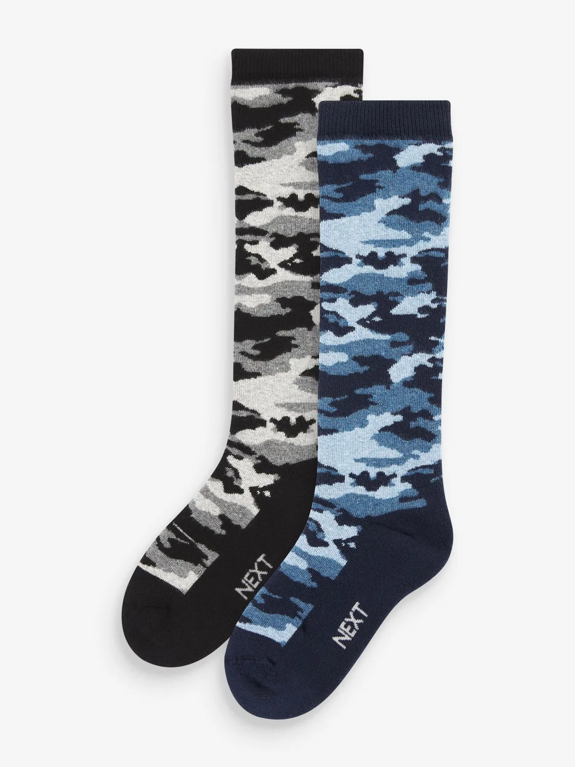 Носки длинные, 2 пары, Camouflage Next, серо-голубой камуфляж