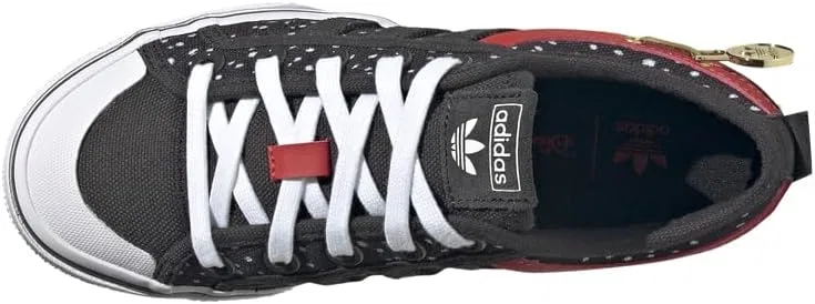 Детские кроссовки для девочек с принтом X 101 Dalmatians Nizza Platform adidas, Black — фото 4