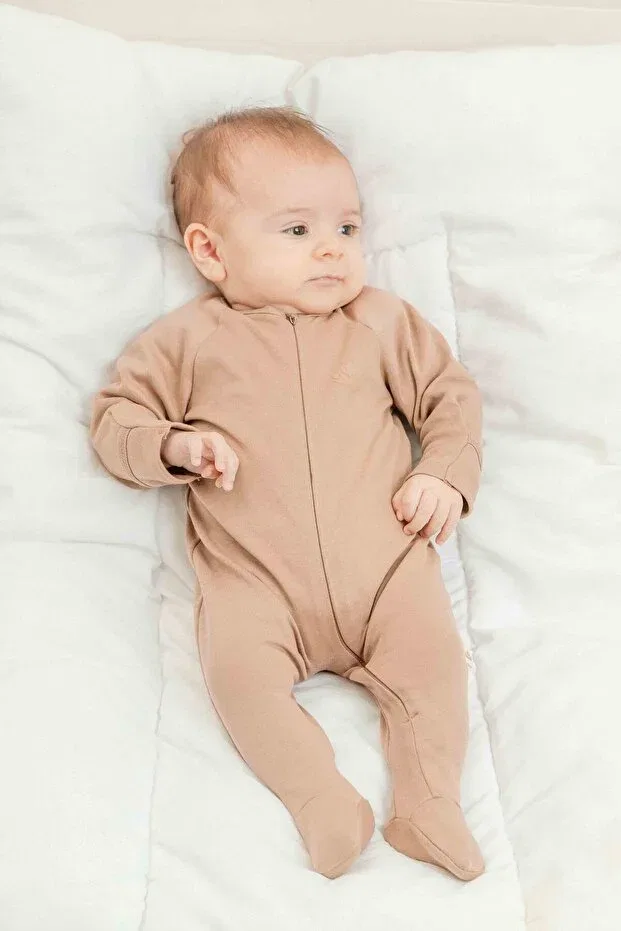 Детский комплект из комбинезона и боди с длинным рукавом Minimus, Brown