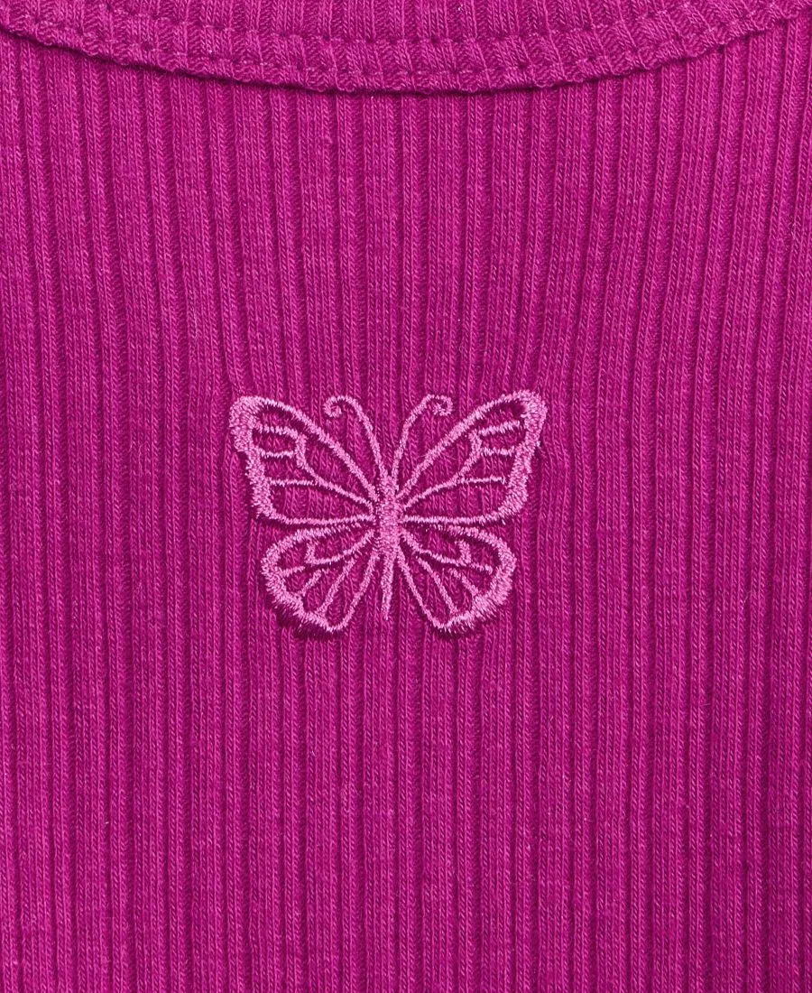 Футболка с вышивкой Epic Threads, Cranberry Rose — фото 3