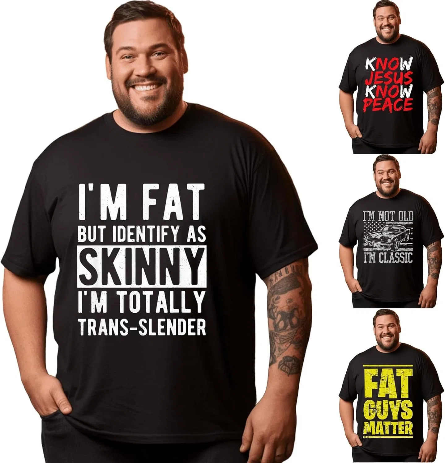 Мужская футболка с принтом Funny Sarcastic Generic, Skinny