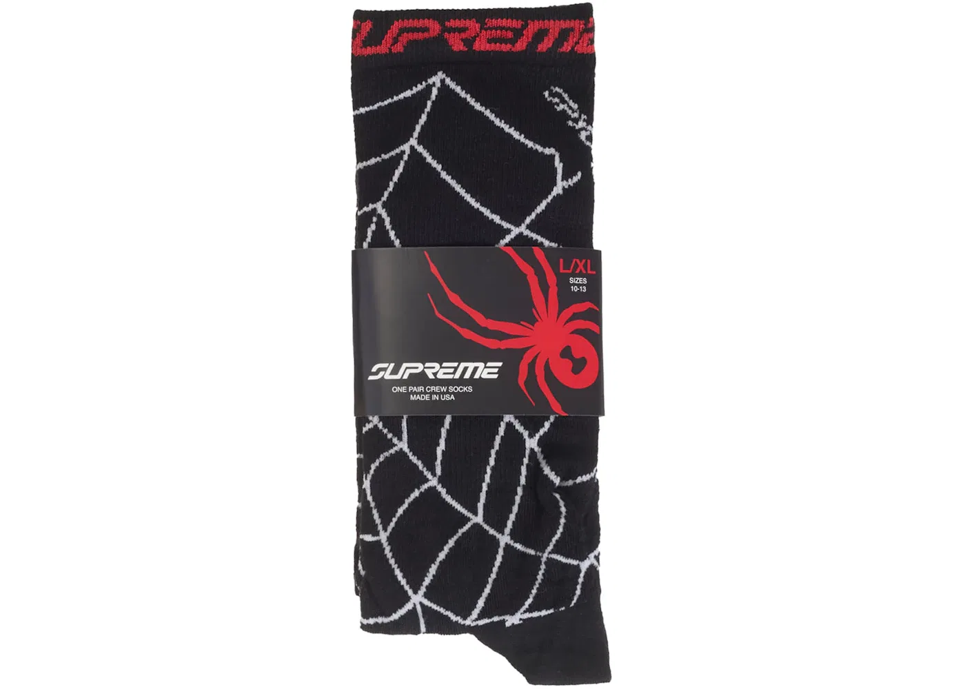 Детские носки с принтом Socks (1 Pack) Supreme, Black — фото 3