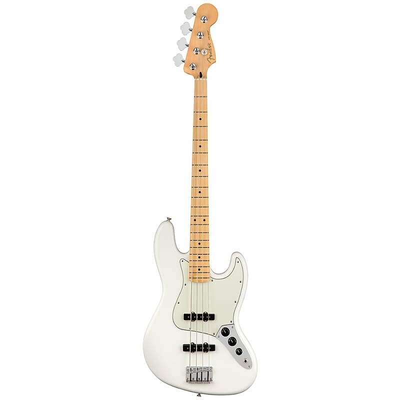 

Fender Player Series Jazz Bass, кленовый гриф, полярно-белый