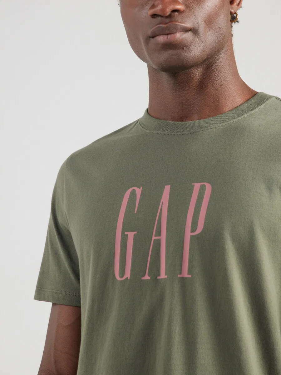 Рубашка GAP 'EVERYDAY' оливкового цвета — фото 2