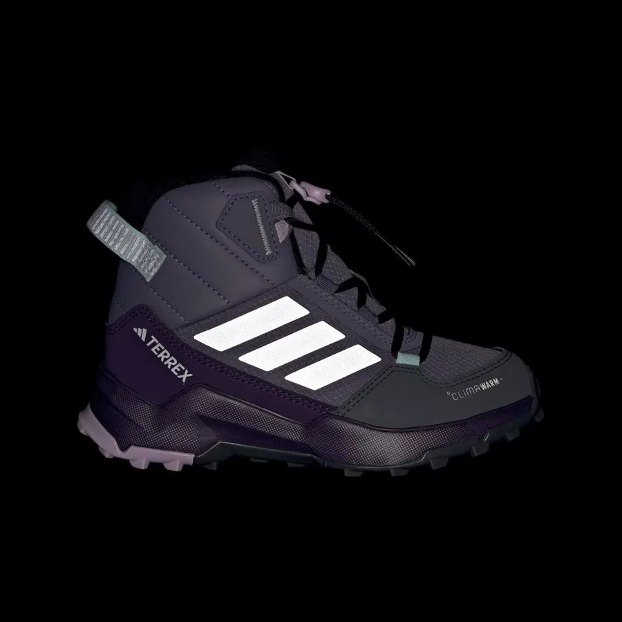Детские ботинки на шнуровке TERREX AX4R CW+ MID K adidas, Фиолетовый — фото 2
