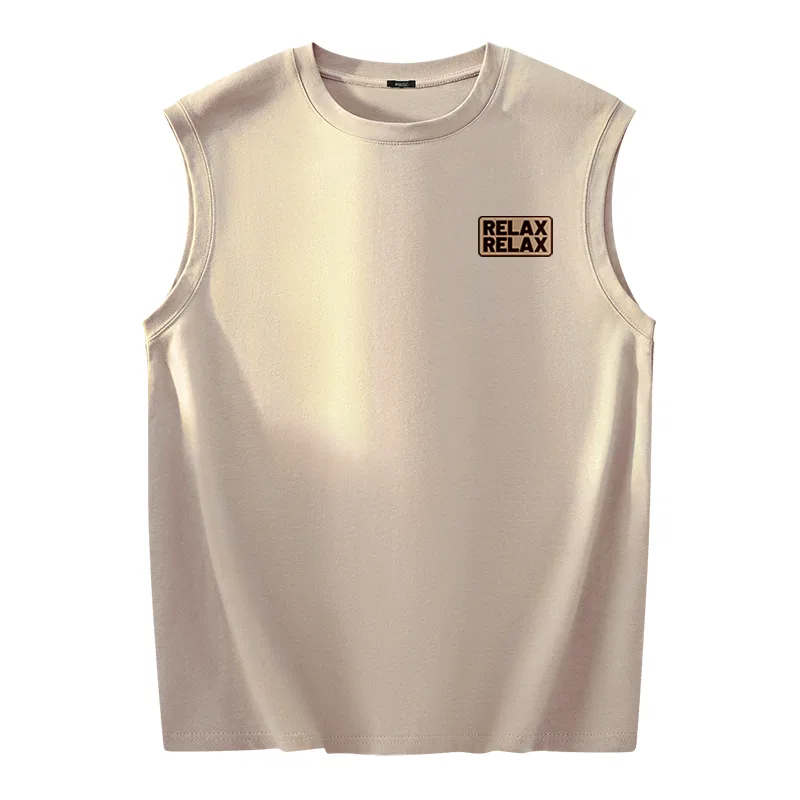 Детский топ-майка без рукавов MINISO, [40° Refreshing]White (Relax Your Chest Logo) — фото 3