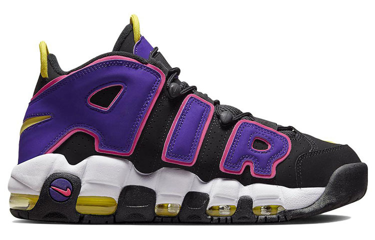 Кроссовки Nike Air More Uptempo 96, черный/фиолетовый — фото 2