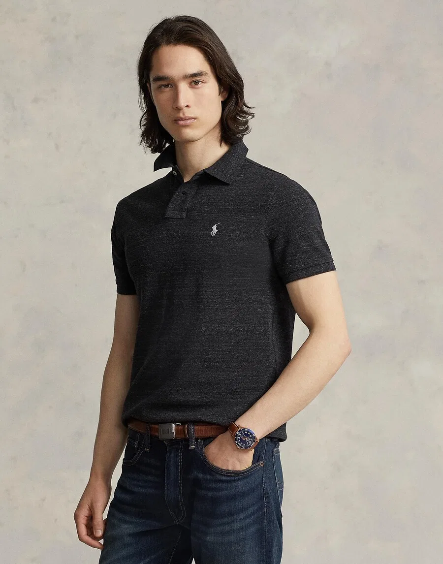 Рубашка Polo Ralph Lauren в пестро-черном цвете — фото 3