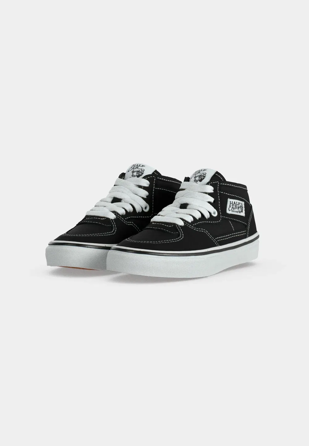 Полукэб декон унисекс - высокие кроссовки Vans, Black/True White — фото 3