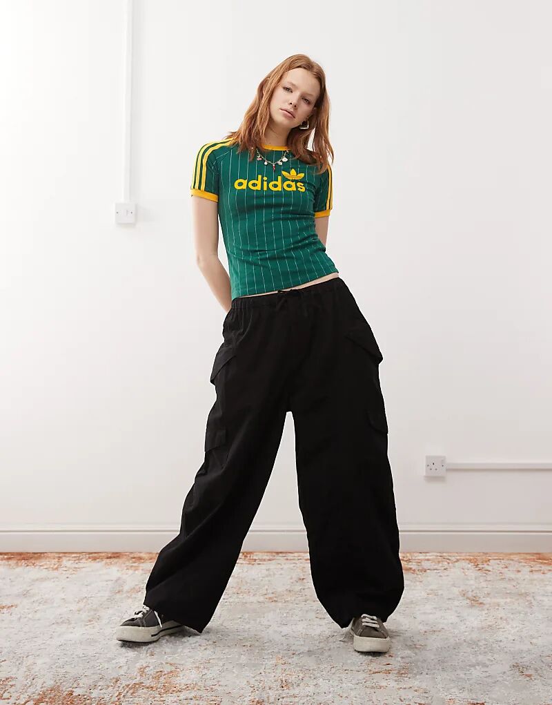 

COLLUSION свободные брюки с завязками черного цвета