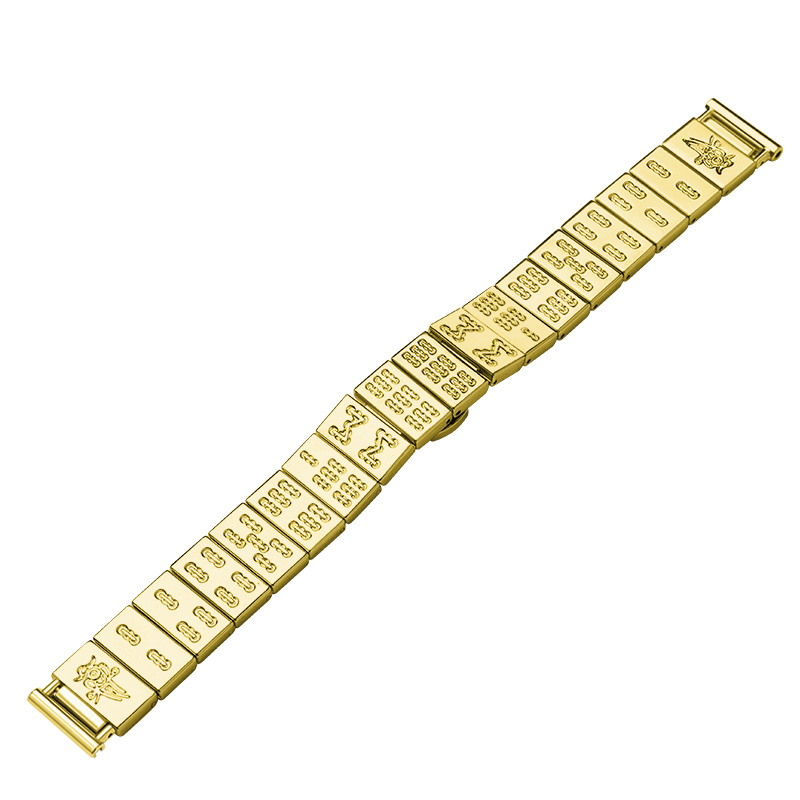

CHENSONG Часы Watch Band Huawei Compatibility Stainless Steel Material, [Gold] all color stripes