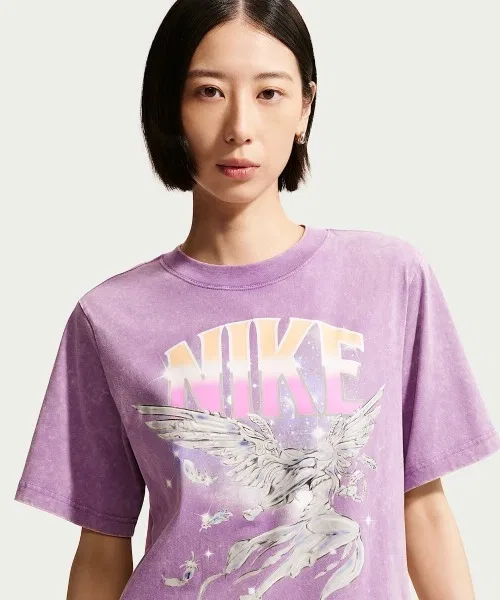 Женская футболка с коротким рукавом Retro Flare NIKE, Pink