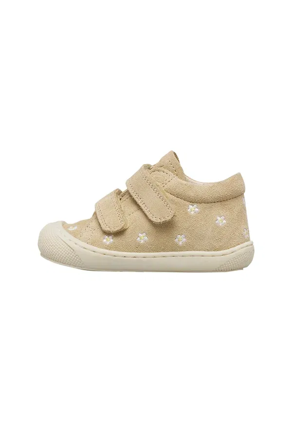 Ботинки с принтом Cocoon vl embr daisies - touch-strap shoes Naturino, Sand, песочный