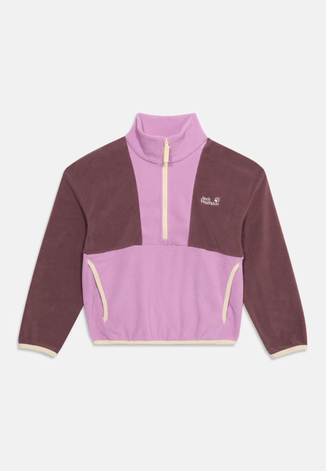 Флешковый джемпер Colorblock Taunus унисекс Jack Wolfskin, Vivid Orchid