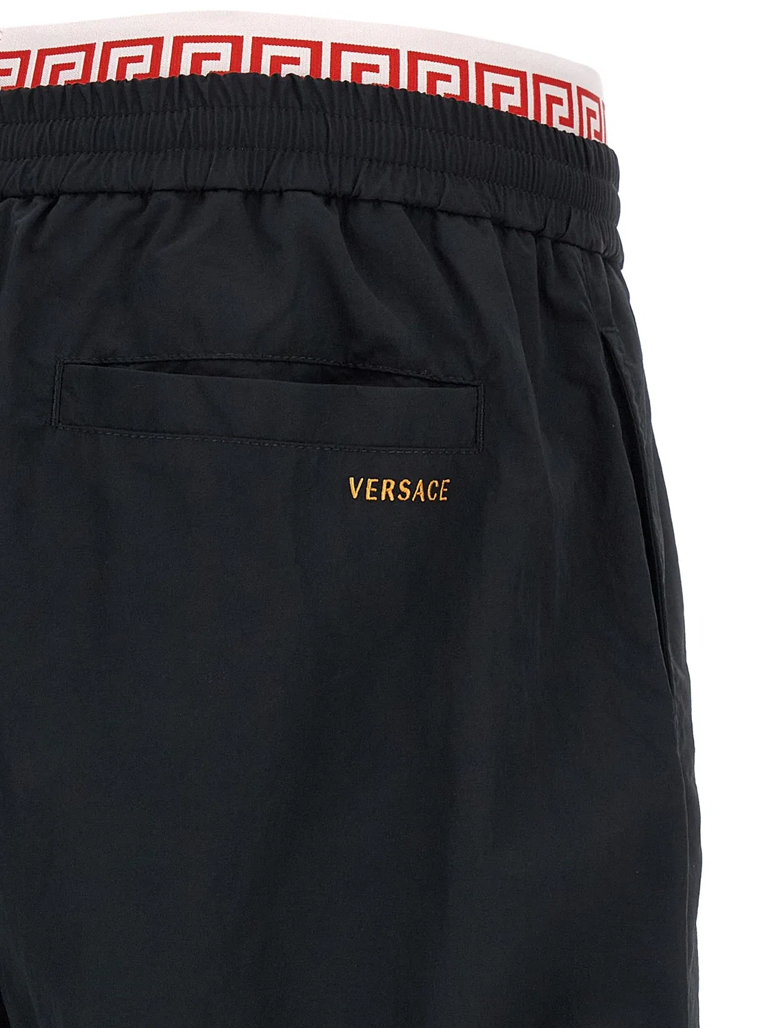 Спортивные брюки с узором Greca VERSACE, черный — фото 4