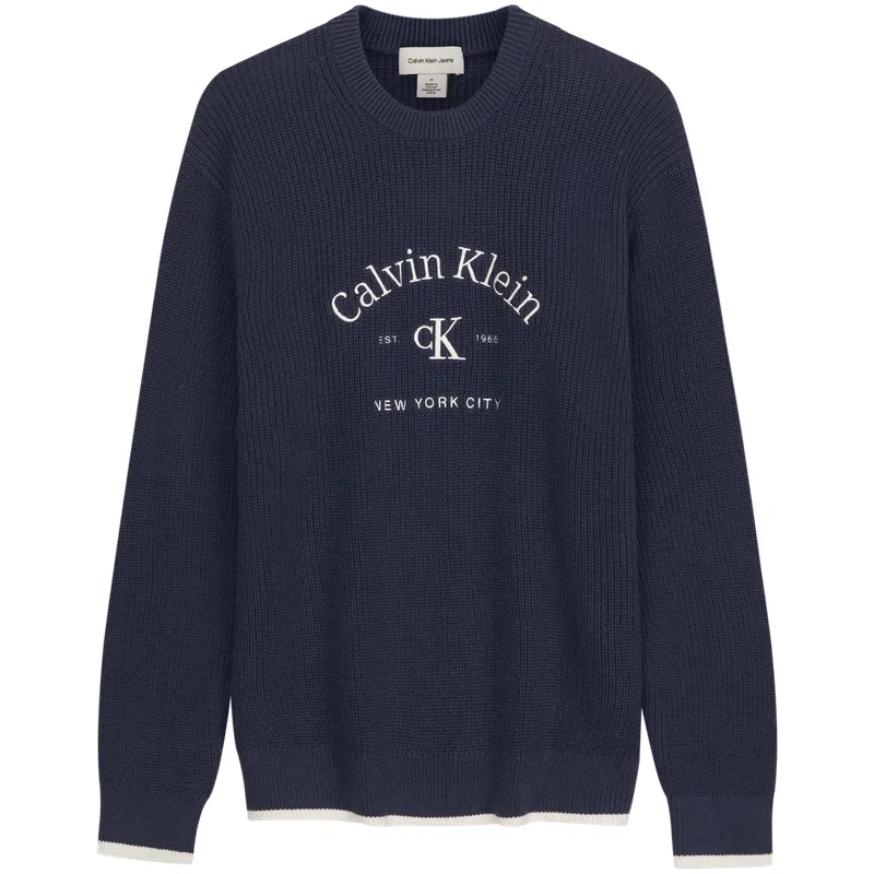 Свитер с круглым вырезом, Calvin Klein, Ink Blue