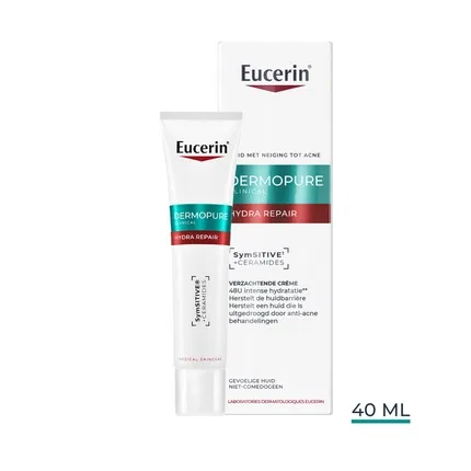 Крем увлажняющий успокаивающий Eucerin, 40 мл, Dermopure Clinical Hydra Repair Soothing Cream