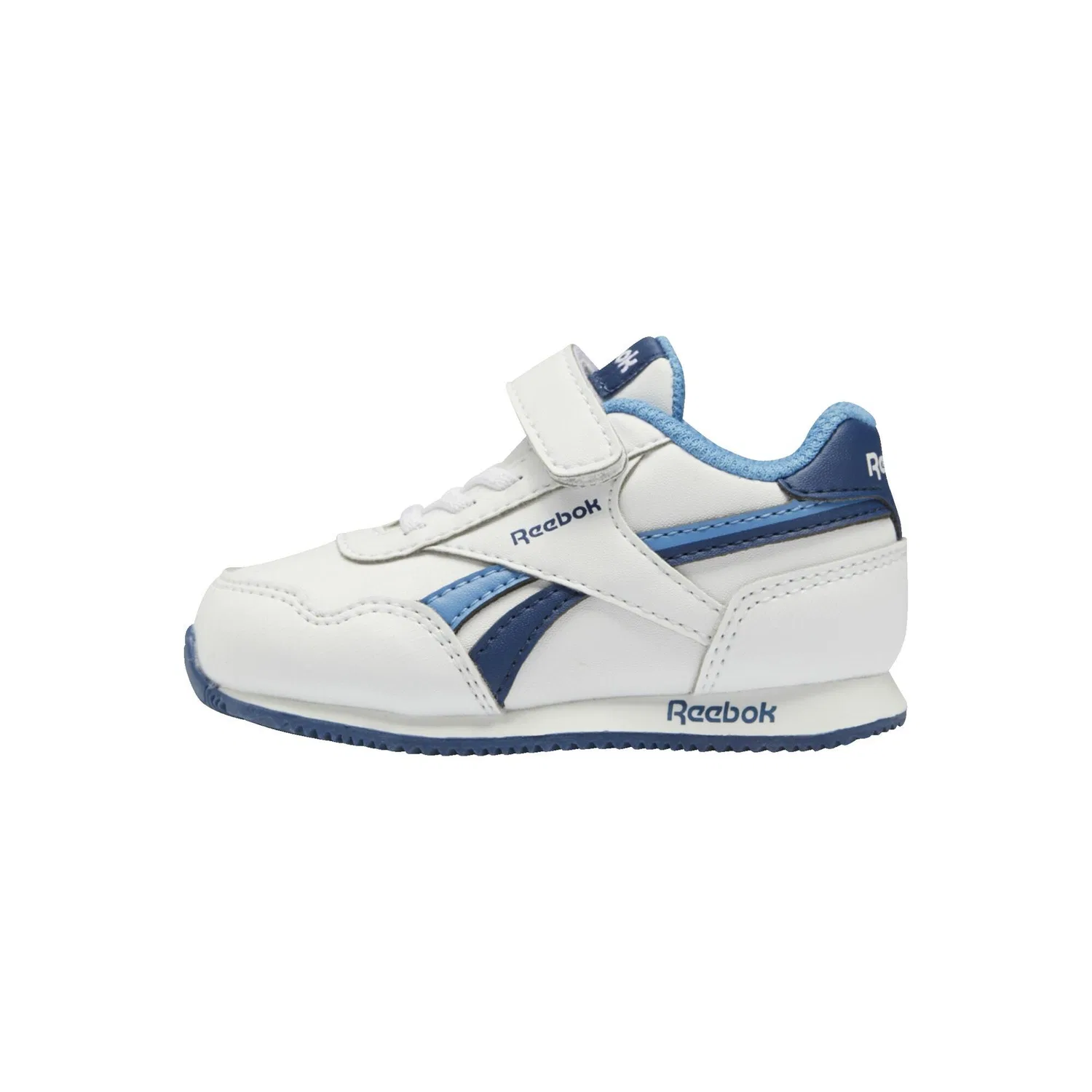 Детские кроссовки с контрастными полосами Royal Classic Jogger 3 Reebok, Weiß Blau — фото 2