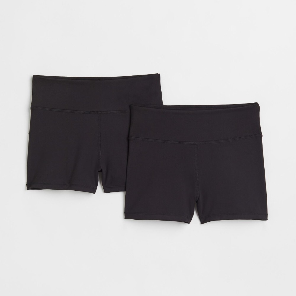 

Комплект спортивных шорт H&M Kids Cycling, 2 предмета, черный