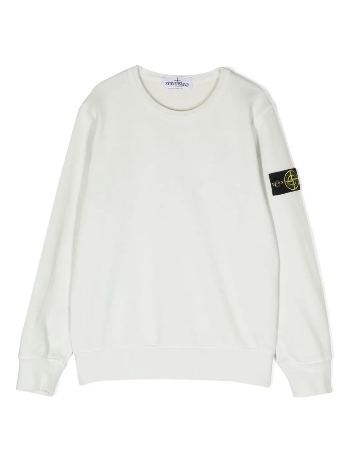 Свитшот с логотипом Компас Stone Island, серый